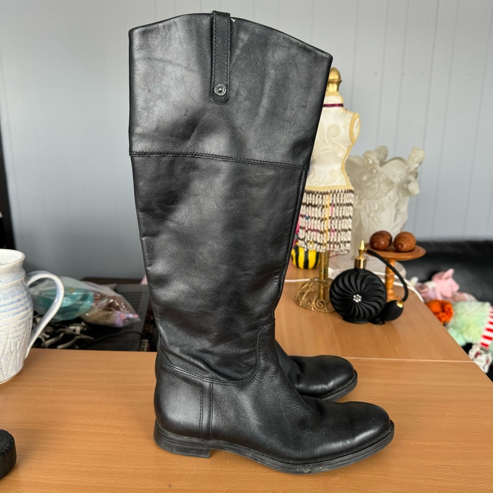 Enzo Angiolini Black Leather Boots